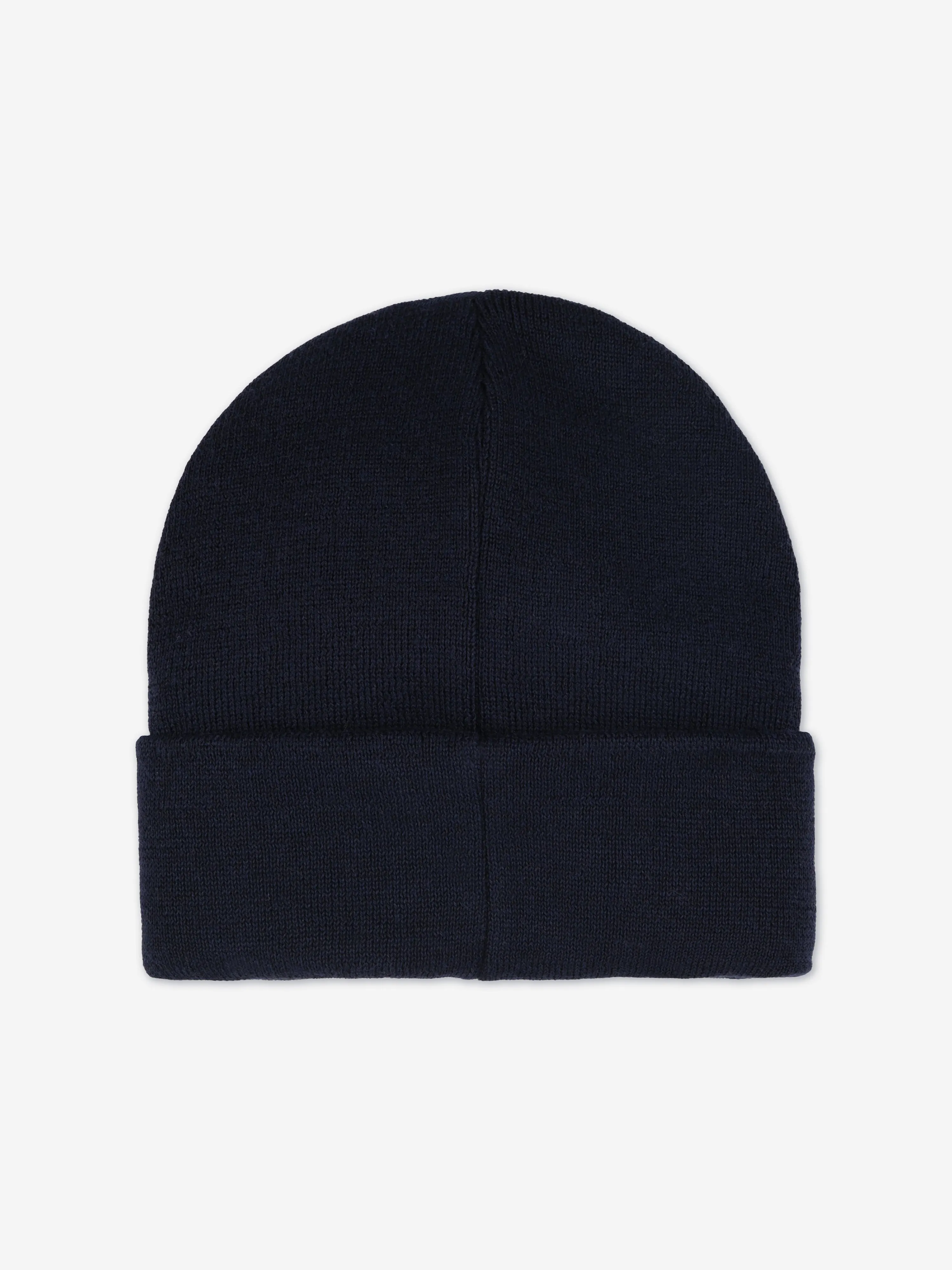 KENZO Kids Knitted Logo Beanie Hat in Navy