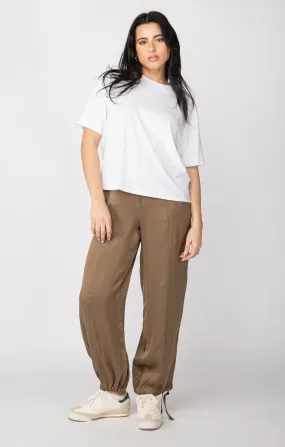 Kerri Tie Cuff Satin Pants