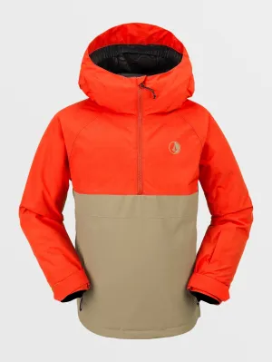 Kids Sluff Insulated Pullover - Orange Shock