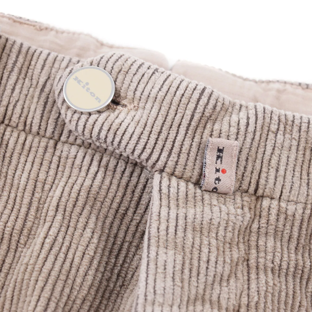 Kiton Corduroy Pants with Cargo Pockets