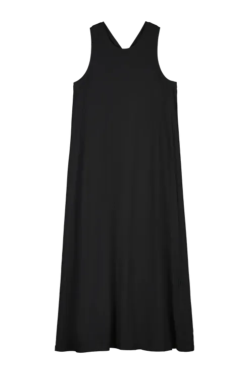 Kowtow Cross Back Dress - Knit Black BACK IN STOCK