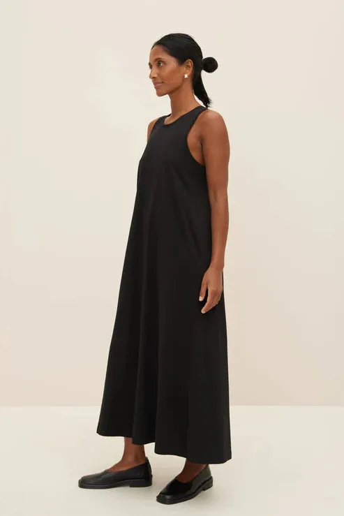 Kowtow Cross Back Dress - Knit Black BACK IN STOCK