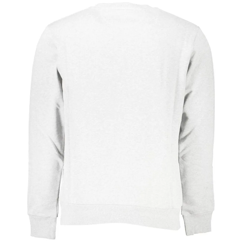 La Martina Elegant Cotton Crewneck Sweatshirt in White