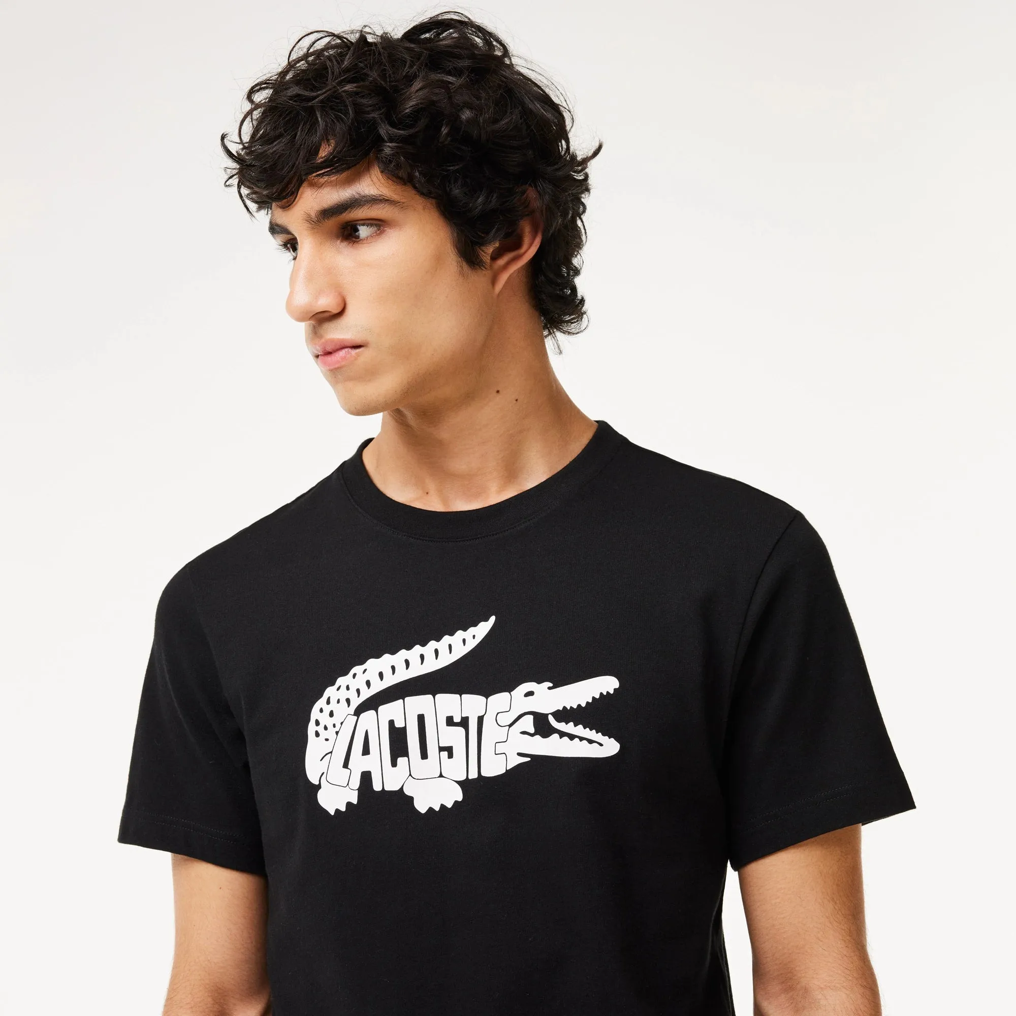 Lacoste Men's Sport Ultra-Dry Croc Print T-Shirt