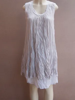 Layered 5 lines Cotton Dress