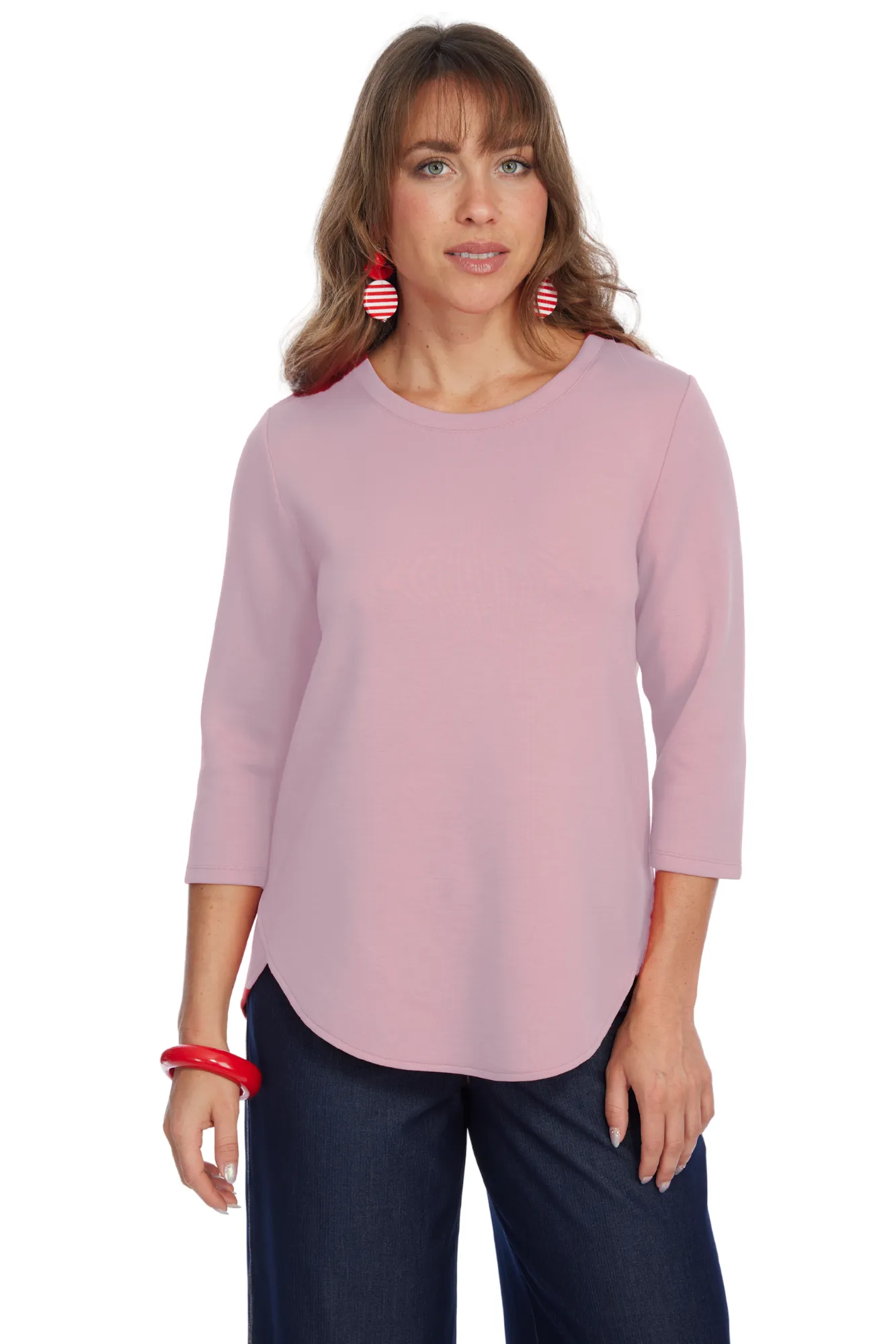 LIOR ZOFI Top Women's 3/4 Ponte Knit Top