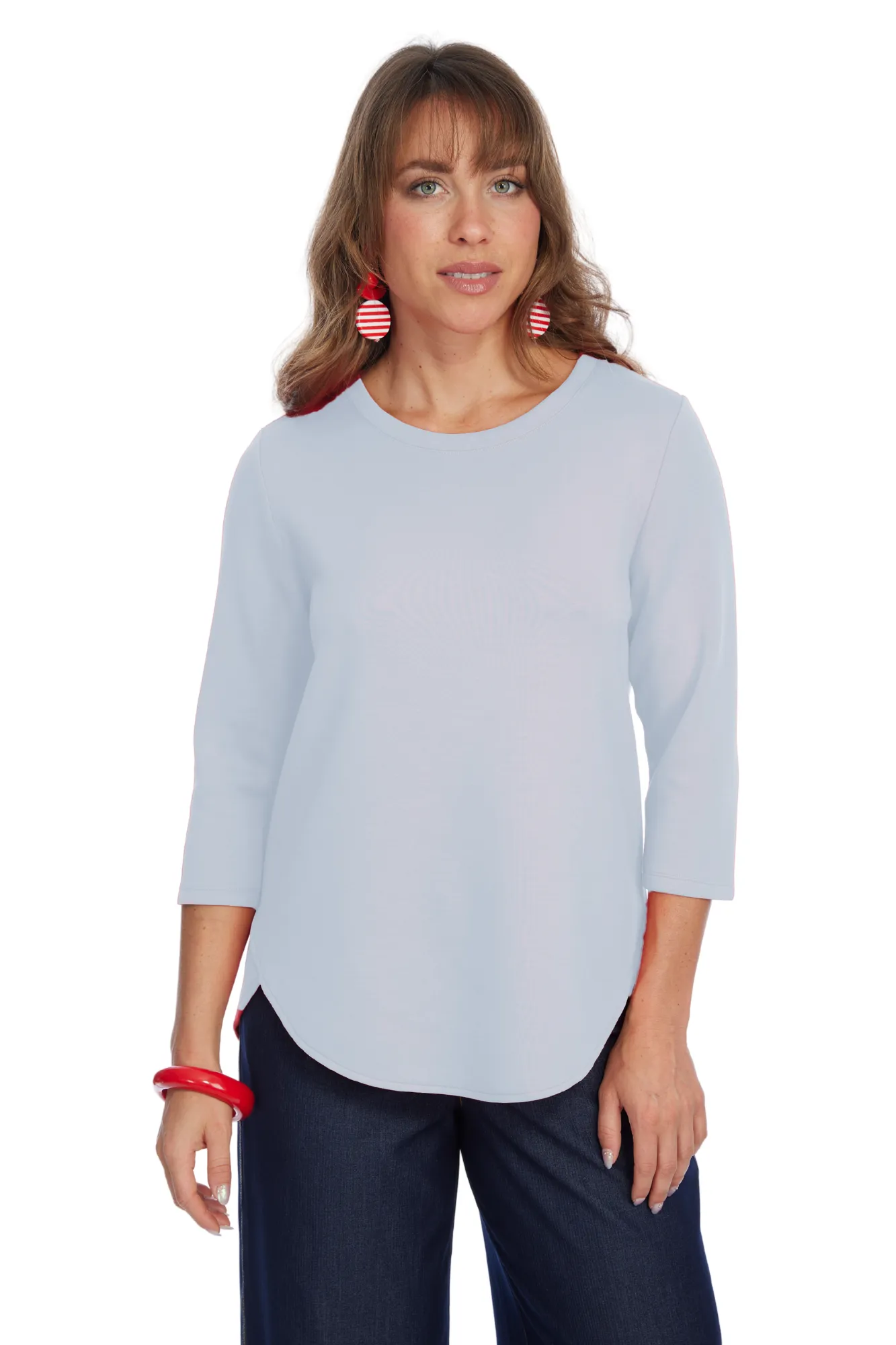 LIOR ZOFI Top Women's 3/4 Ponte Knit Top