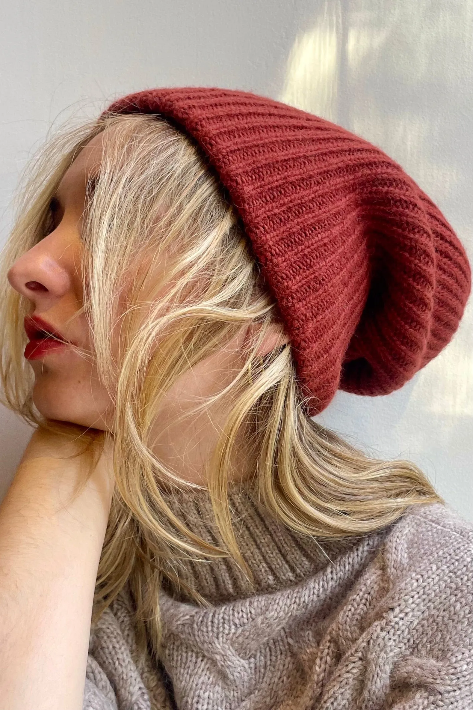 Lofted Beanie in Alpaca Wool Blend