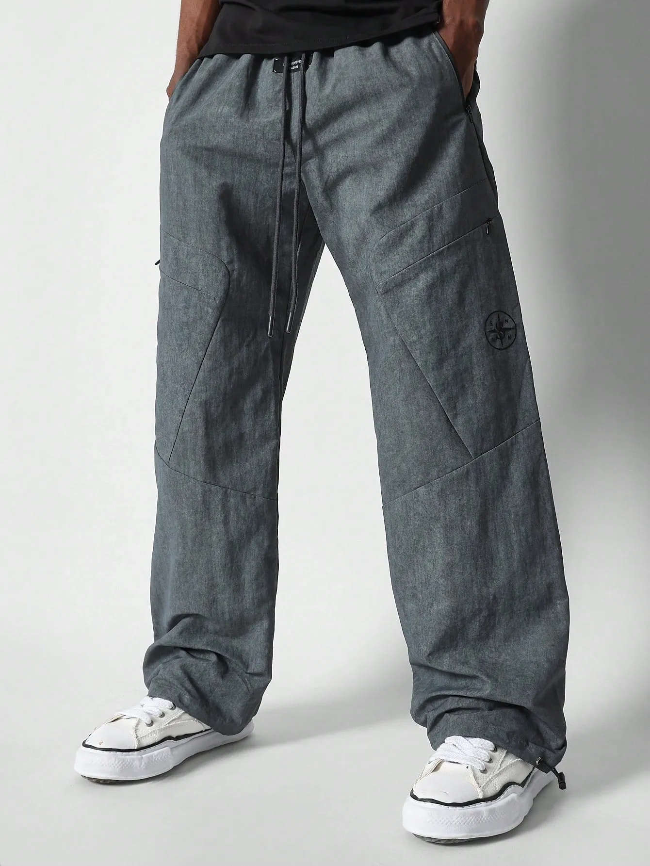 Loose Fit Cargo Pant With Drawcord