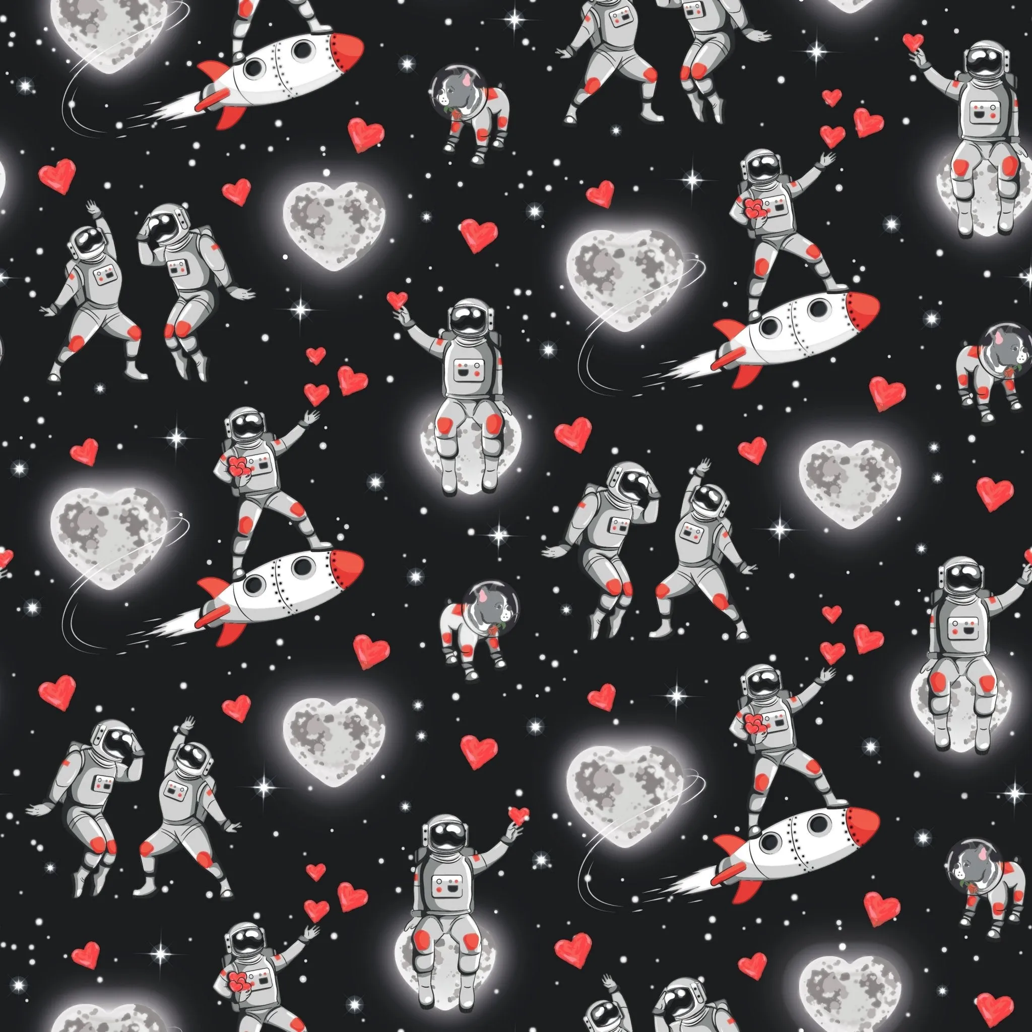 Love Birdees/Space Hearts Girls Underwear Set of 2