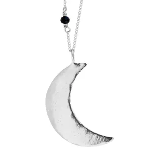 Luna Crescent Moon Necklace | Large | Sterling