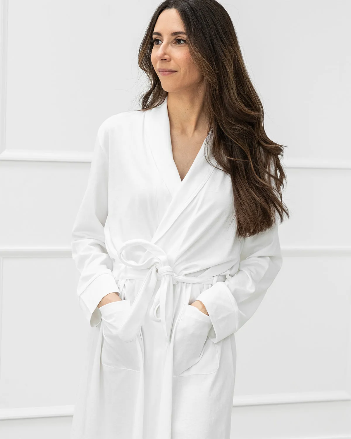 Luxe Pima Cotton Jersey Robe