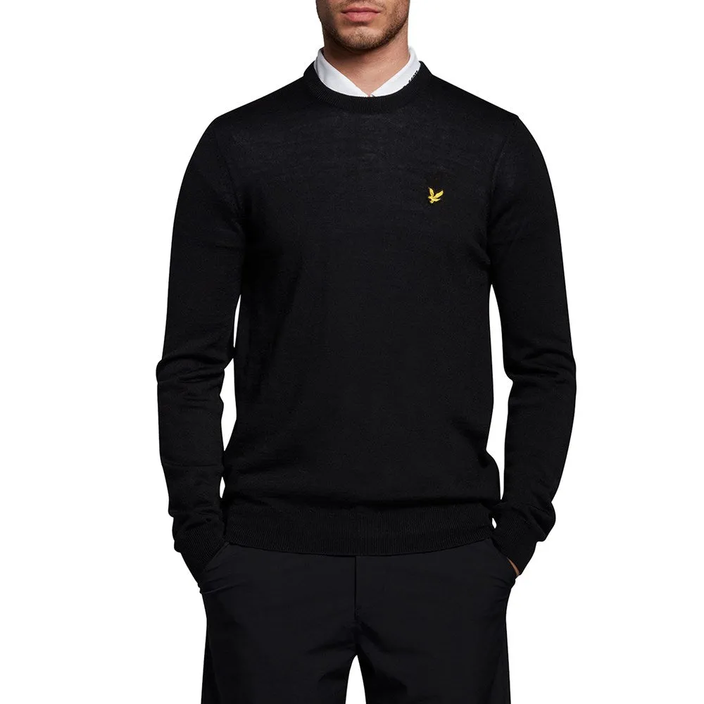 Lyle & Scott Crew Neck Pullover - Jet Black