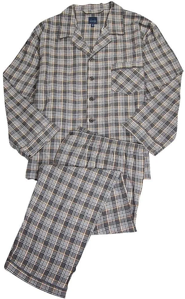 Majestic International - Mens Big Flannel Pajamas - 4 Color Combinations - 30 Day Guarantee