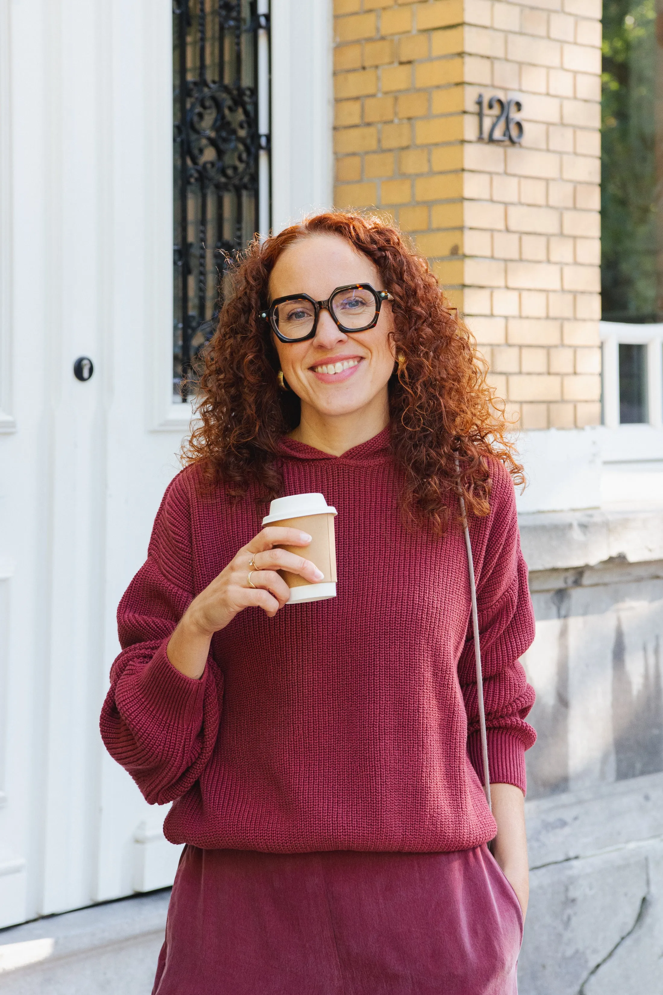 Mariella Sweater - Cranberry