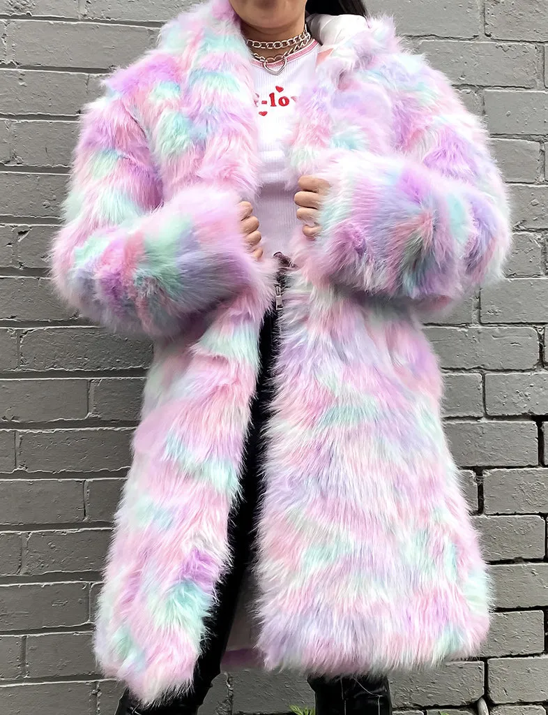 MARSHMALLOW FAUX FUR JACKET • READY TO SHIP •