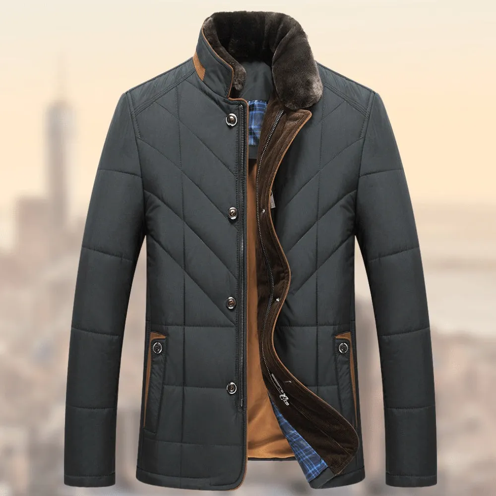 Mature Men's Padded Coat