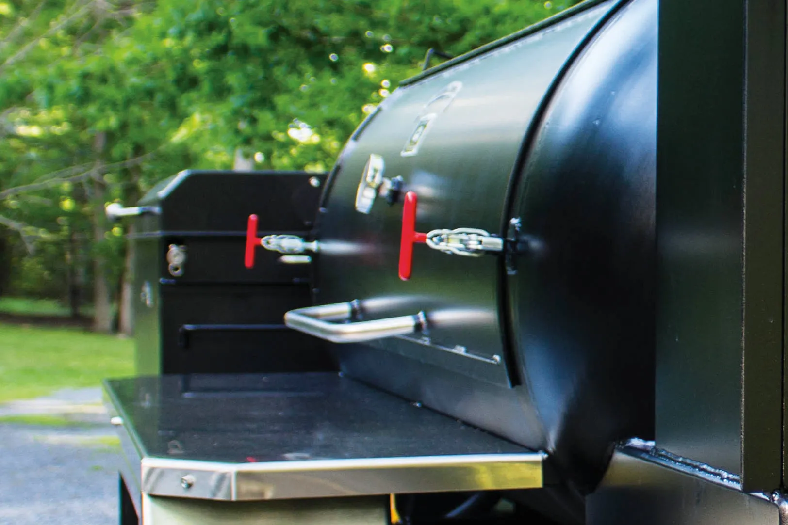 Meadow Creek TS-250 Barbeque Offset Smoker Trailer