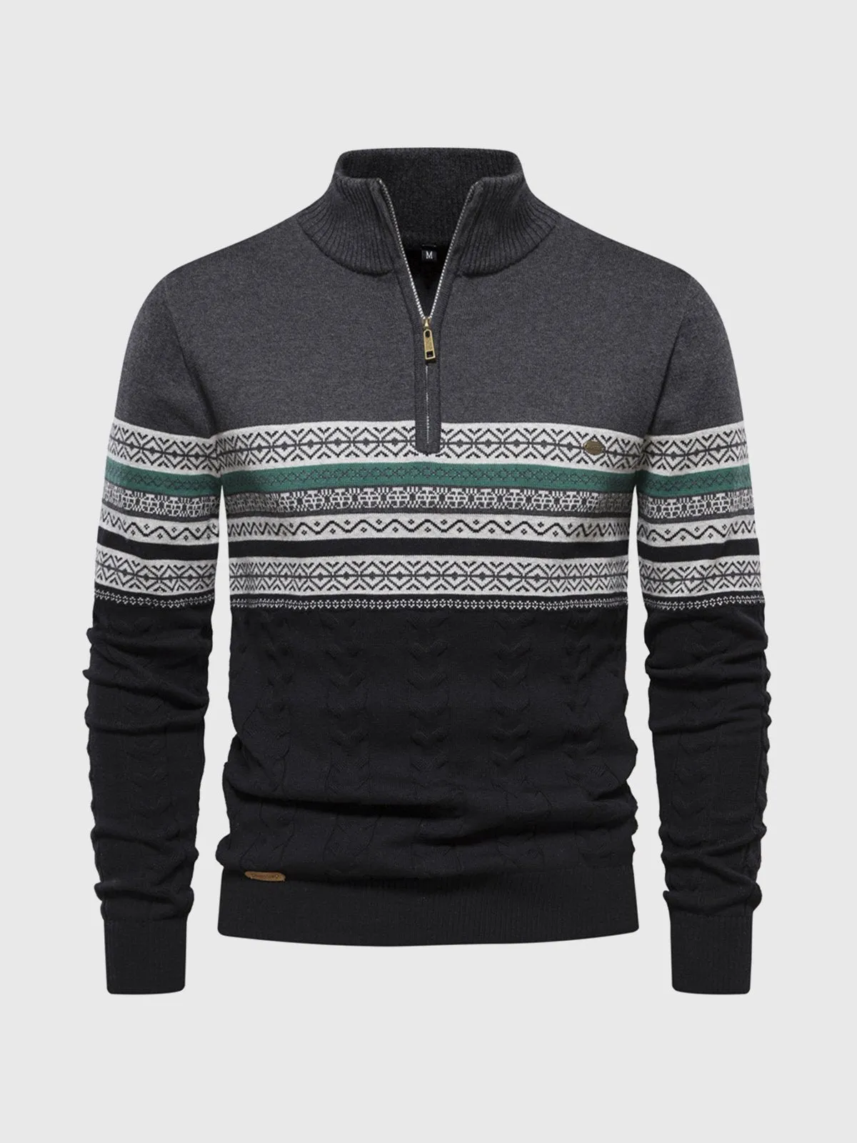 Men's 1/4 Zip Christmas Sweater