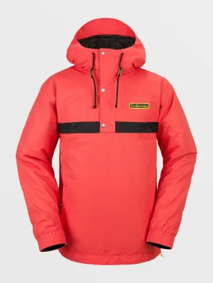 Mens Longo Pullover Jacket - Orange