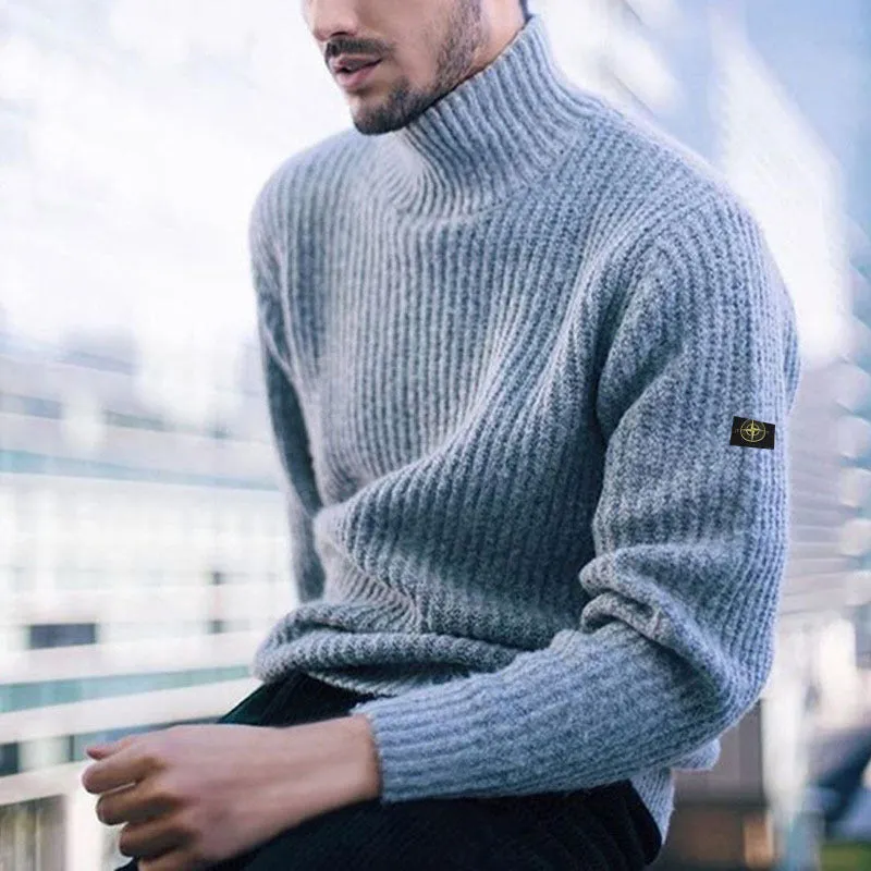 Men's Turtleneck Knit Sweater