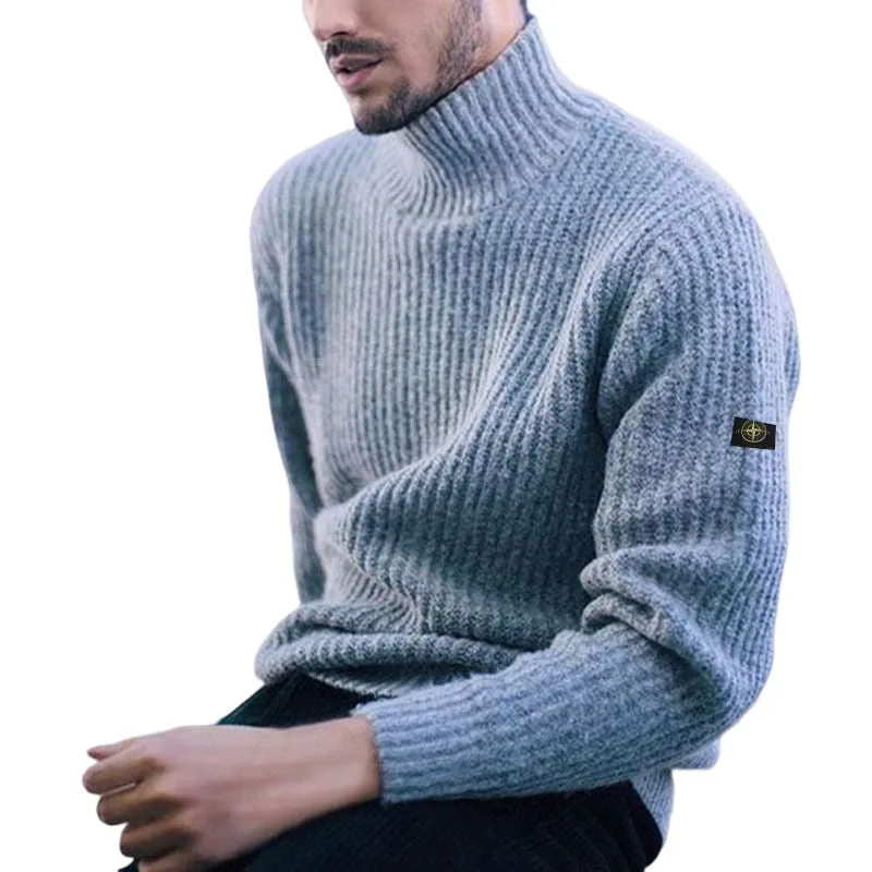 Men's Turtleneck Knit Sweater