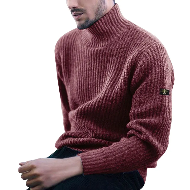 Men's Turtleneck Knit Sweater