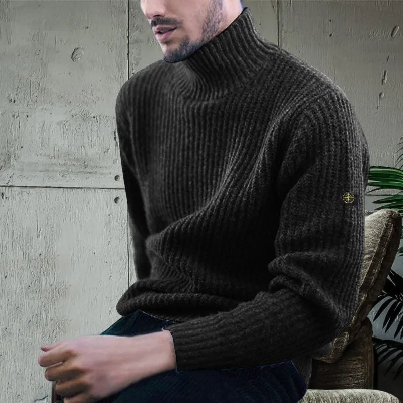 Men's Turtleneck Knit Sweater