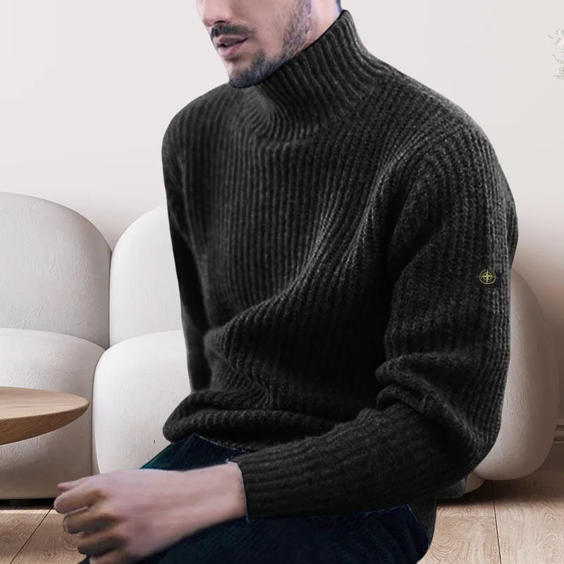 Men's Turtleneck Knit Sweater