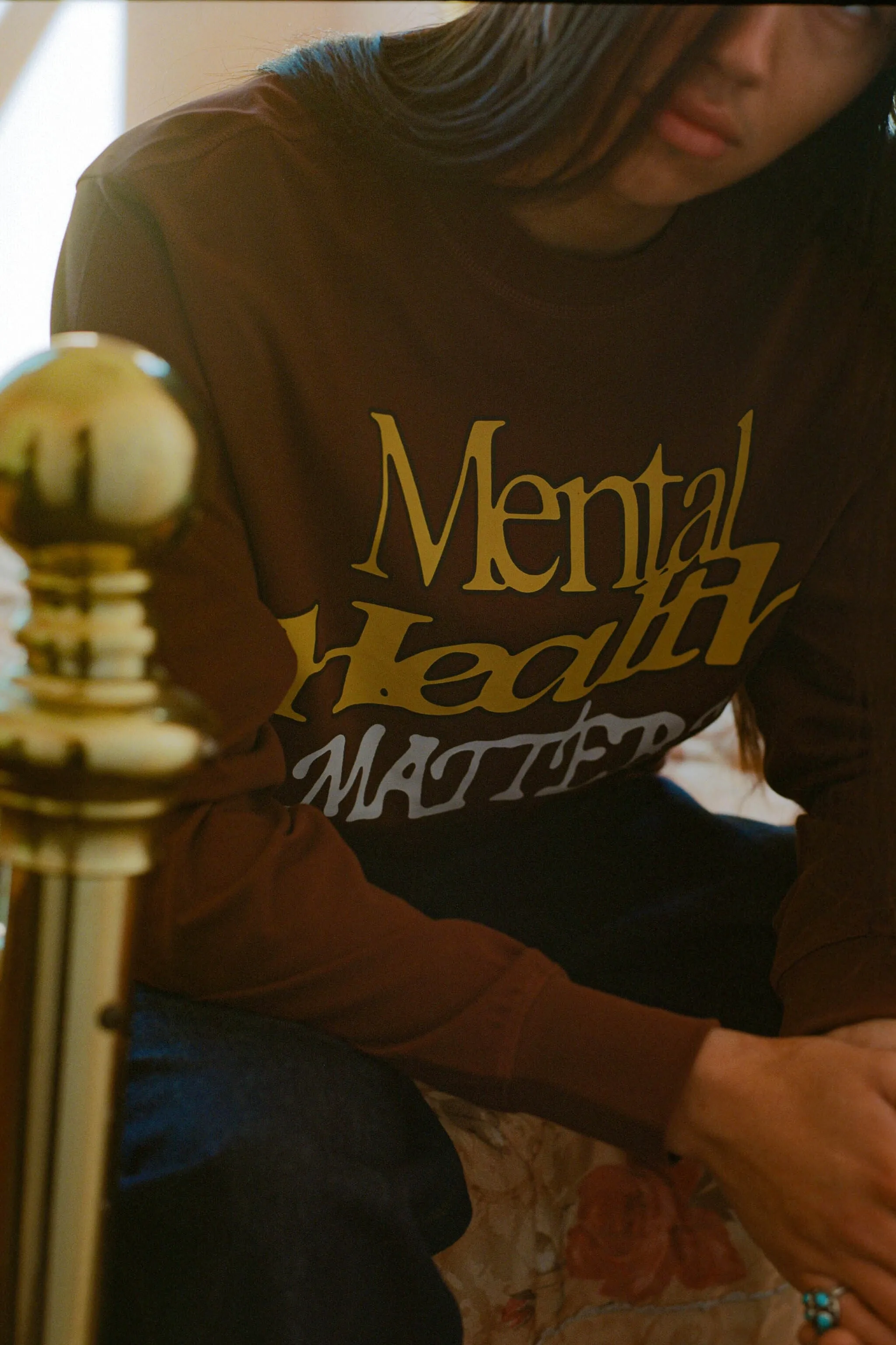 Mental Health Matters L/S Tee (Brown)