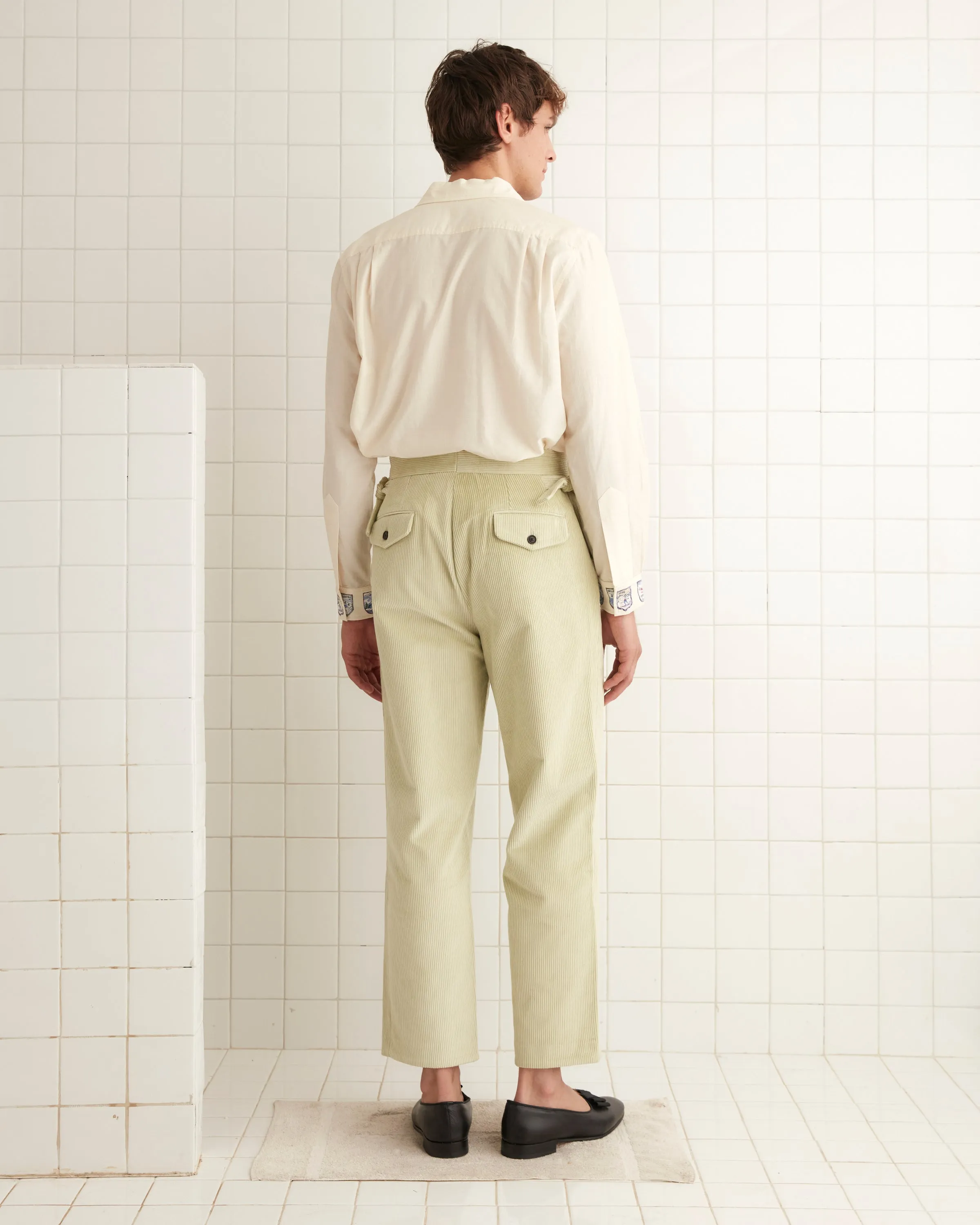 Mint Corduroy Trousers