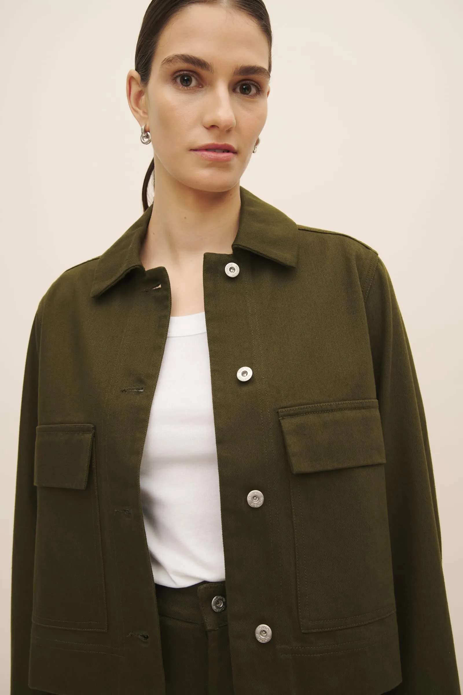 Mirror Jacket - Khaki Denim