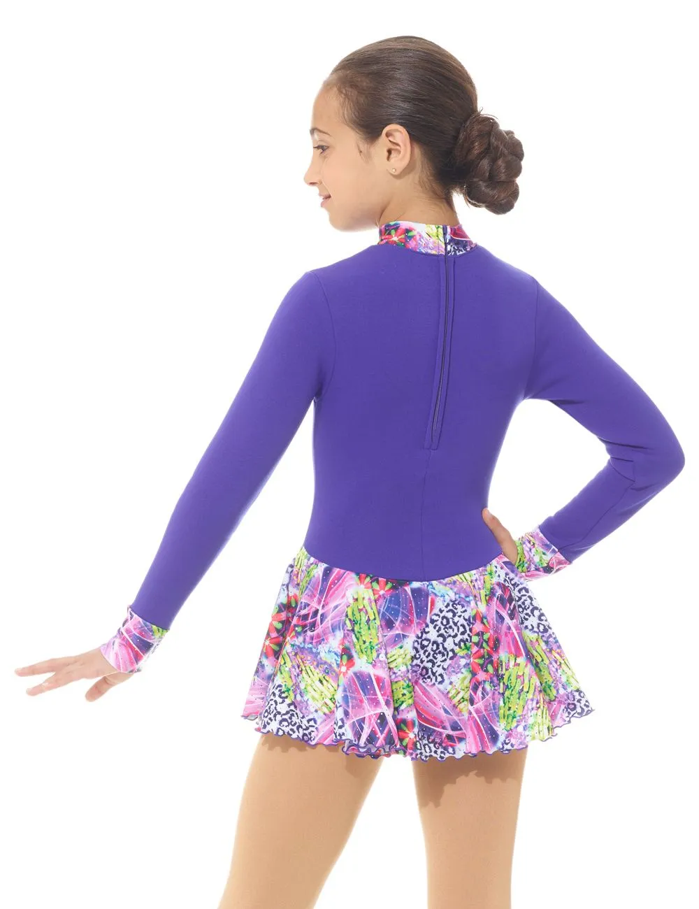 Mondor Practice Figure Skating Dress Purple Polartec 4423 Children Size