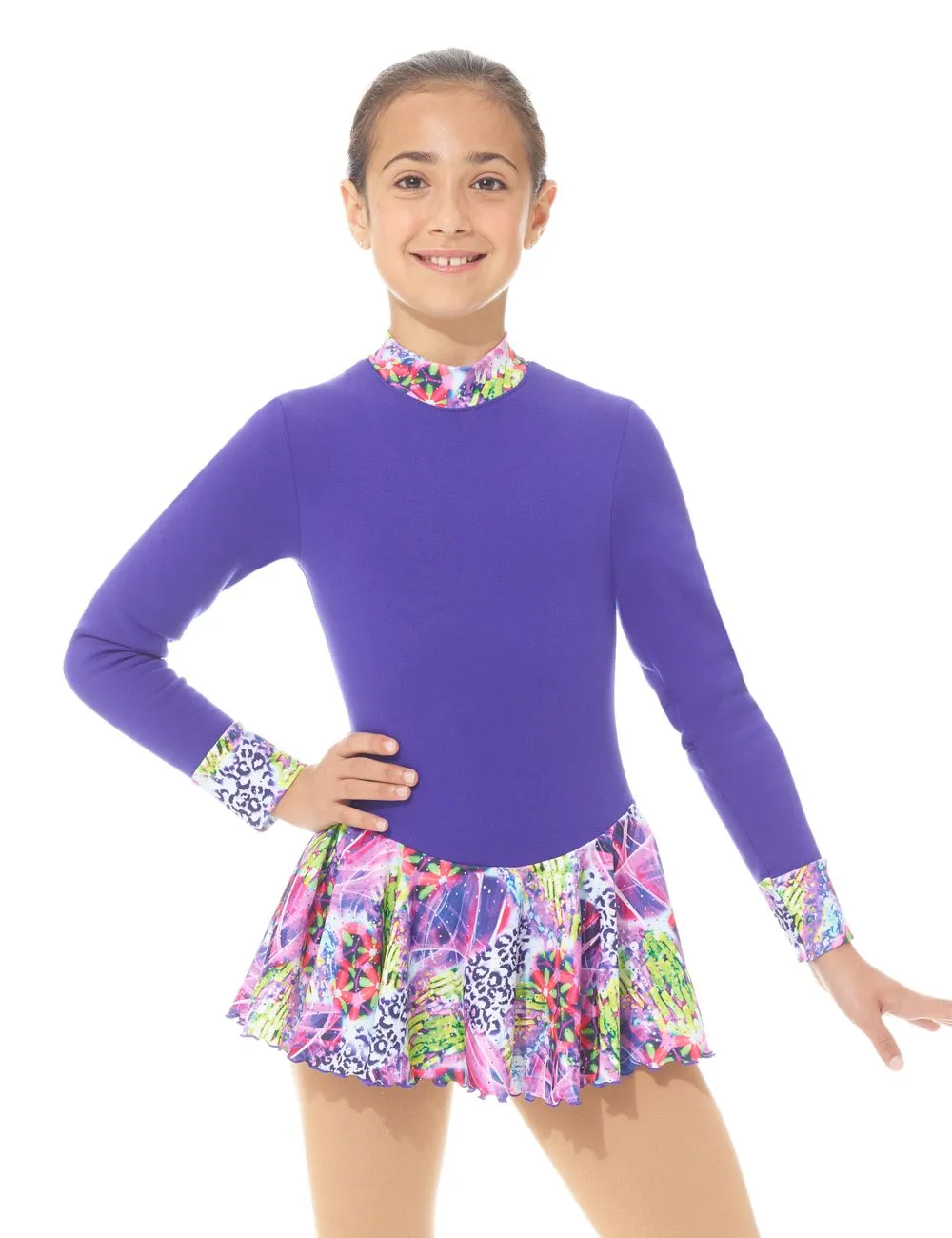 Mondor Practice Figure Skating Dress Purple Polartec 4423 Children Size