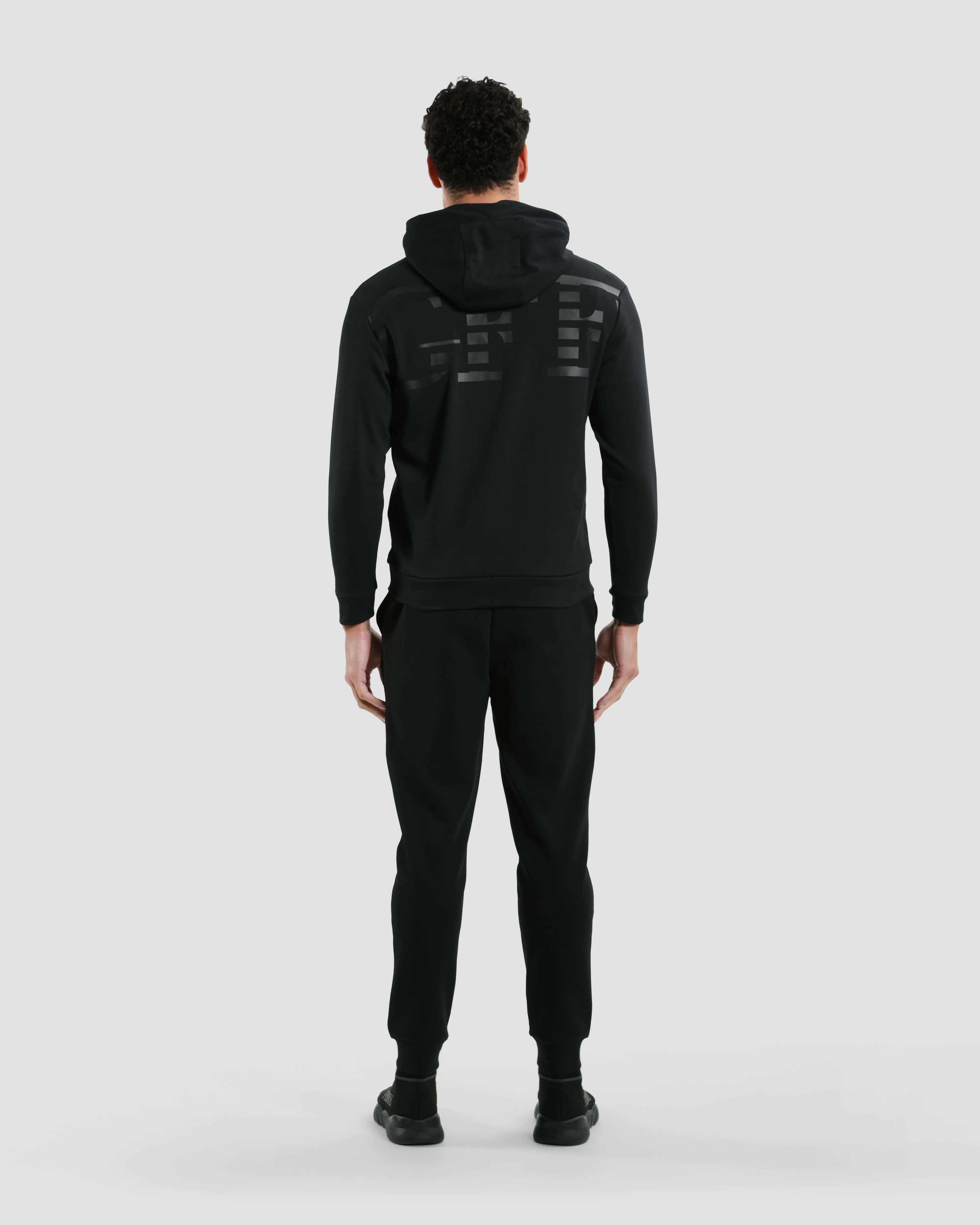 Monochrome Monogram Back Hoodie