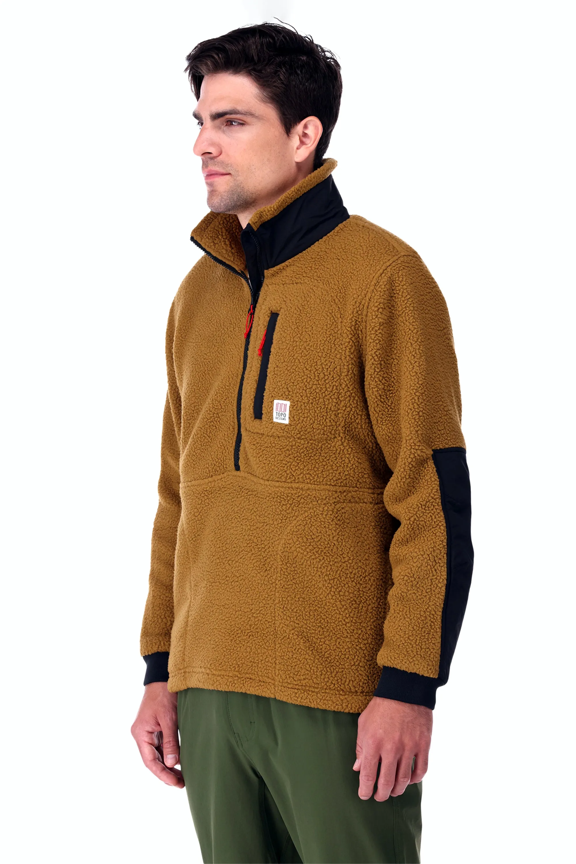 Mountain Fleece Pullover M Dark Khaki/Black