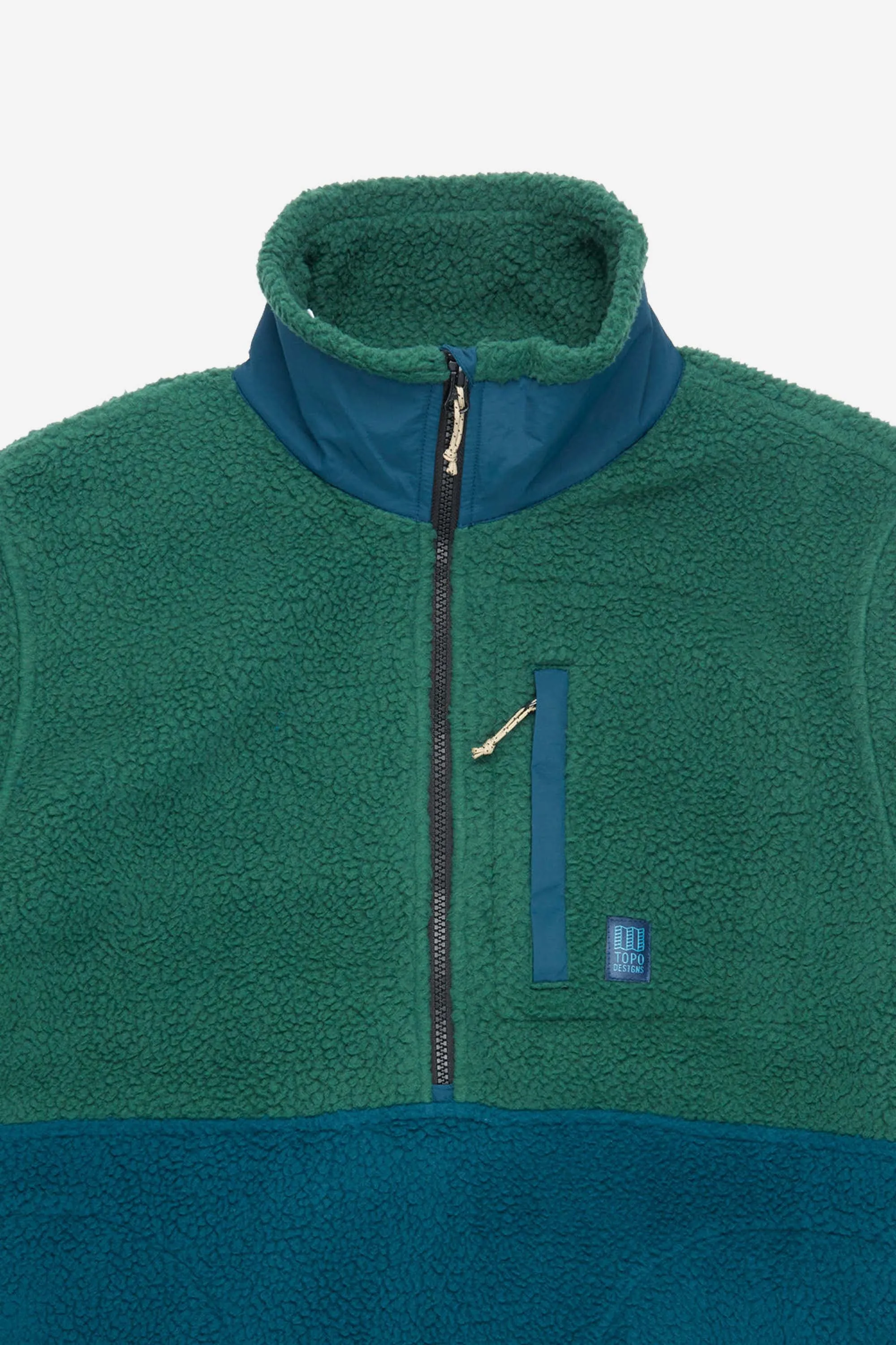 Mountain Fleece Pullover M Forest/Pond Blue