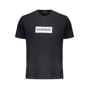 Napapijri Black Cotton T-Shirt