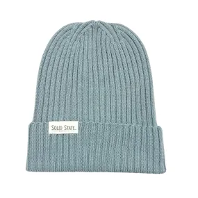 Natural Dye Wool Beanie - Steel