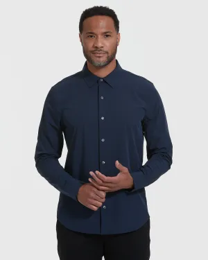 Navy Performance Lightweight Dress Shirt