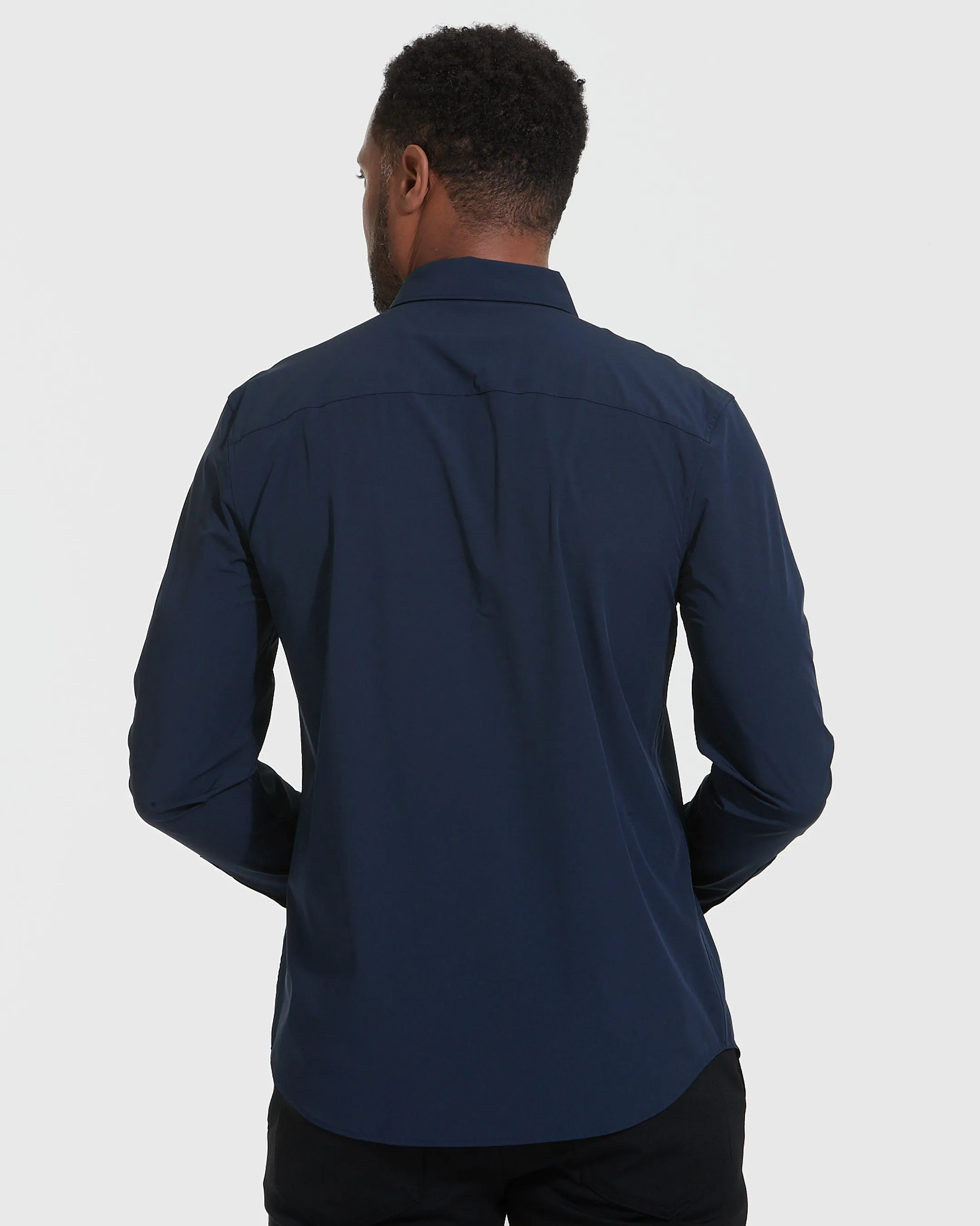 Navy Performance Lightweight Dress Shirt