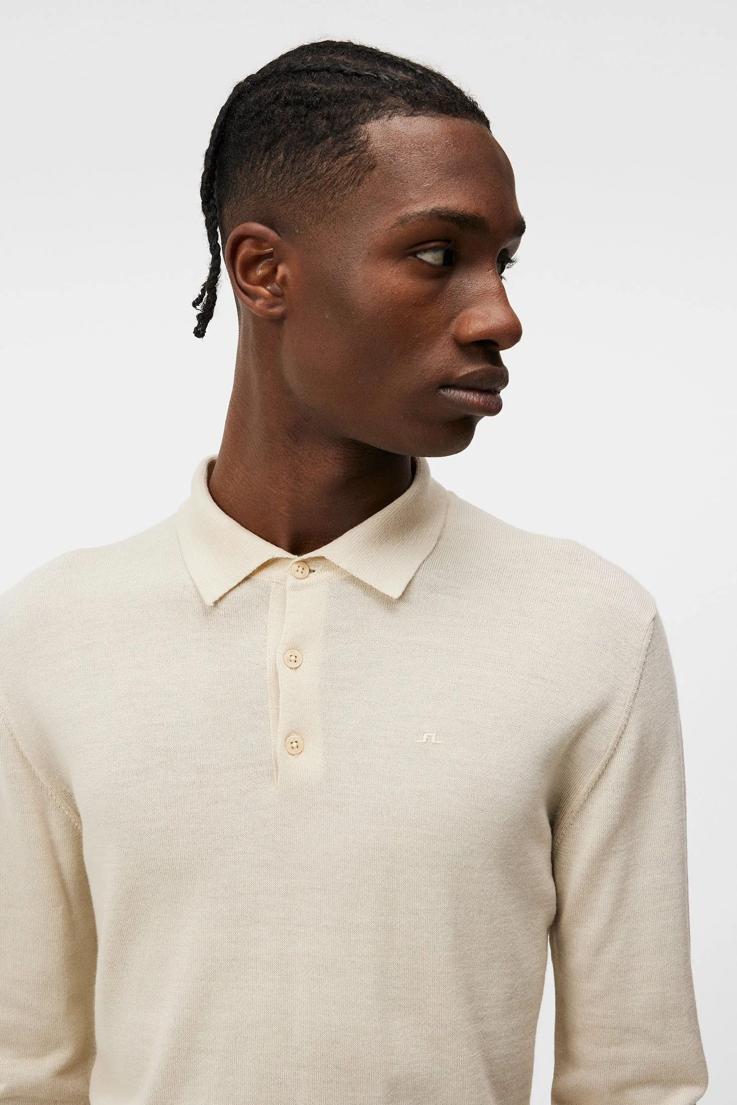 Noel Merino Polo Shirt / Oyster Gray