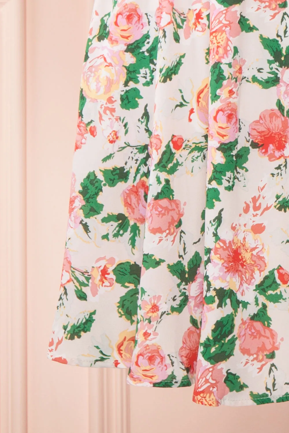 Nyla | Short Floral Dress w/ Pockets