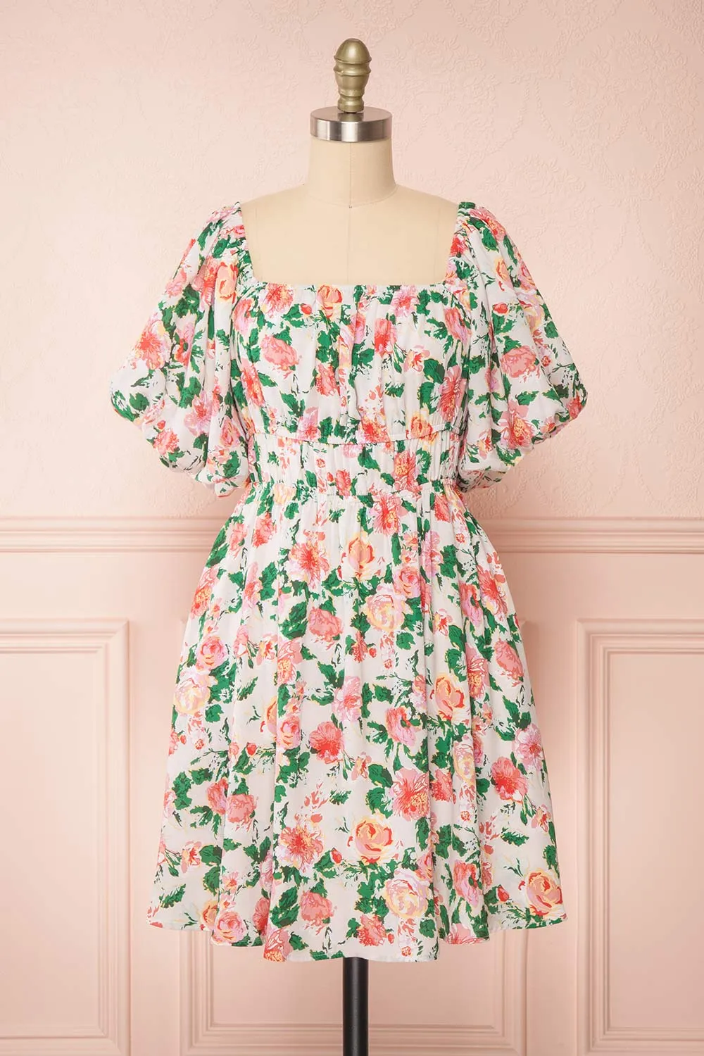 Nyla | Short Floral Dress w/ Pockets