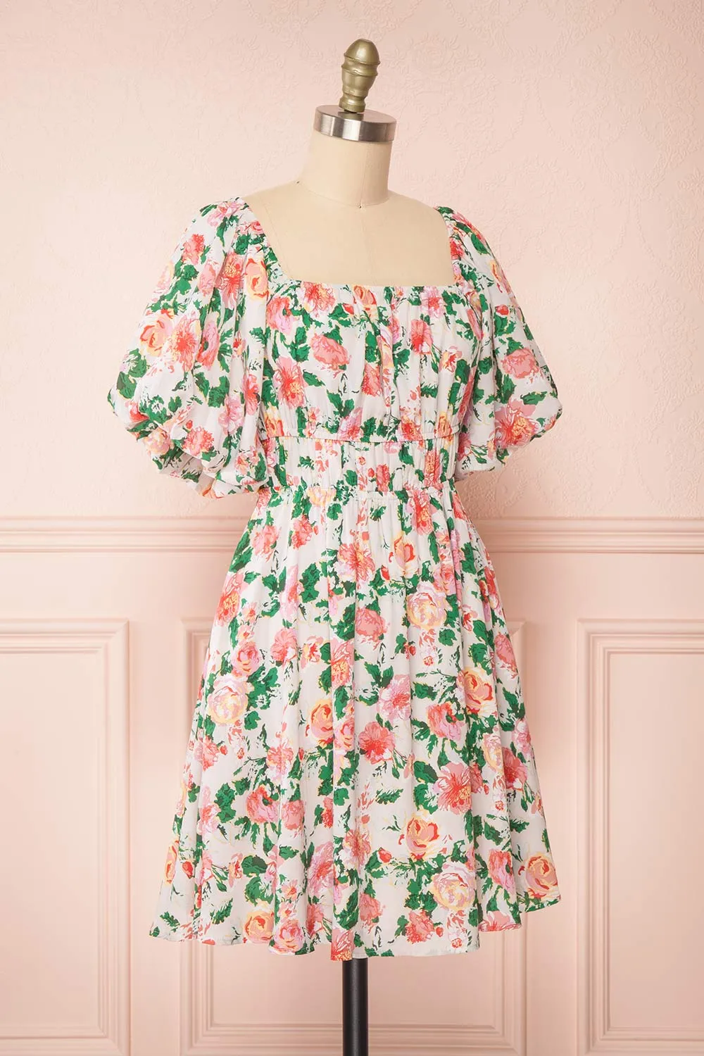 Nyla | Short Floral Dress w/ Pockets