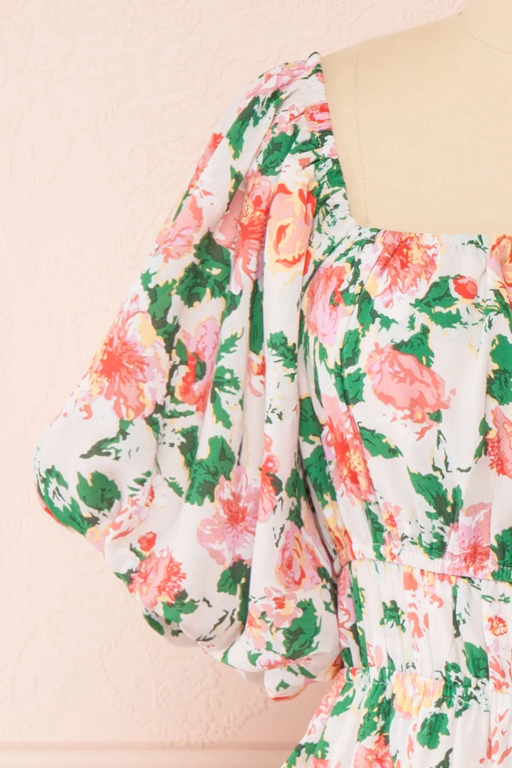 Nyla | Short Floral Dress w/ Pockets