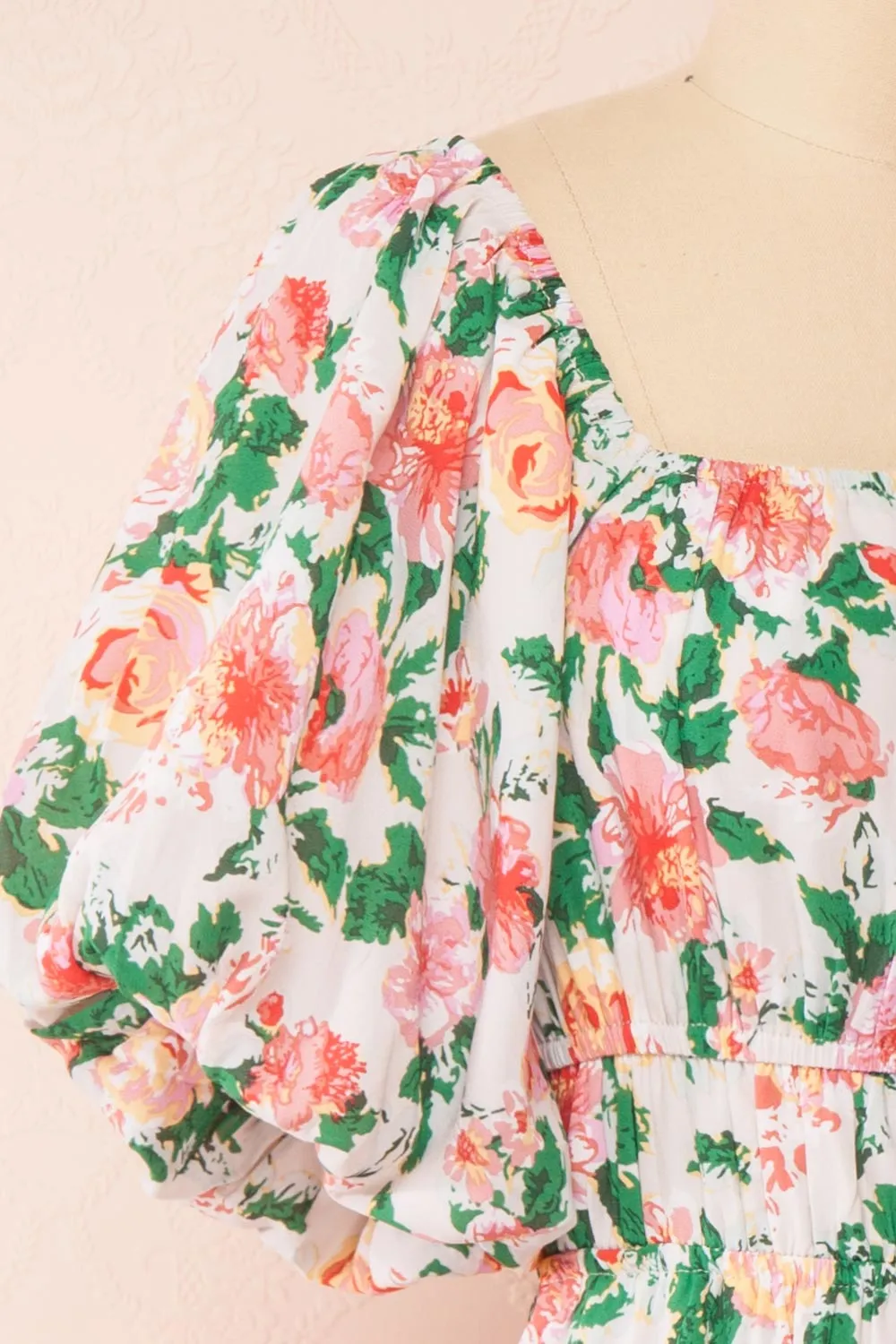 Nyla | Short Floral Dress w/ Pockets