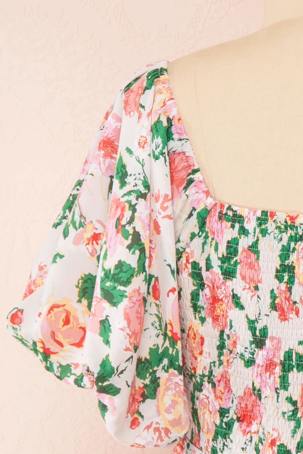 Nyla | Short Floral Dress w/ Pockets