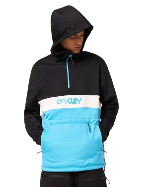 Oakley Tnp Nose Grab Softshell Hoodie - Black/Bright Blue