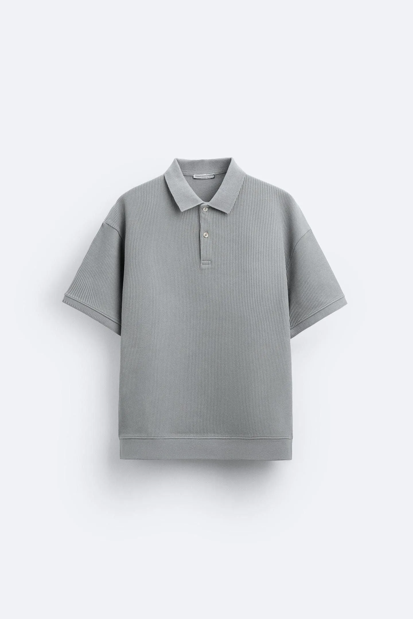 Old Money Textured Button Polo T-Shirt